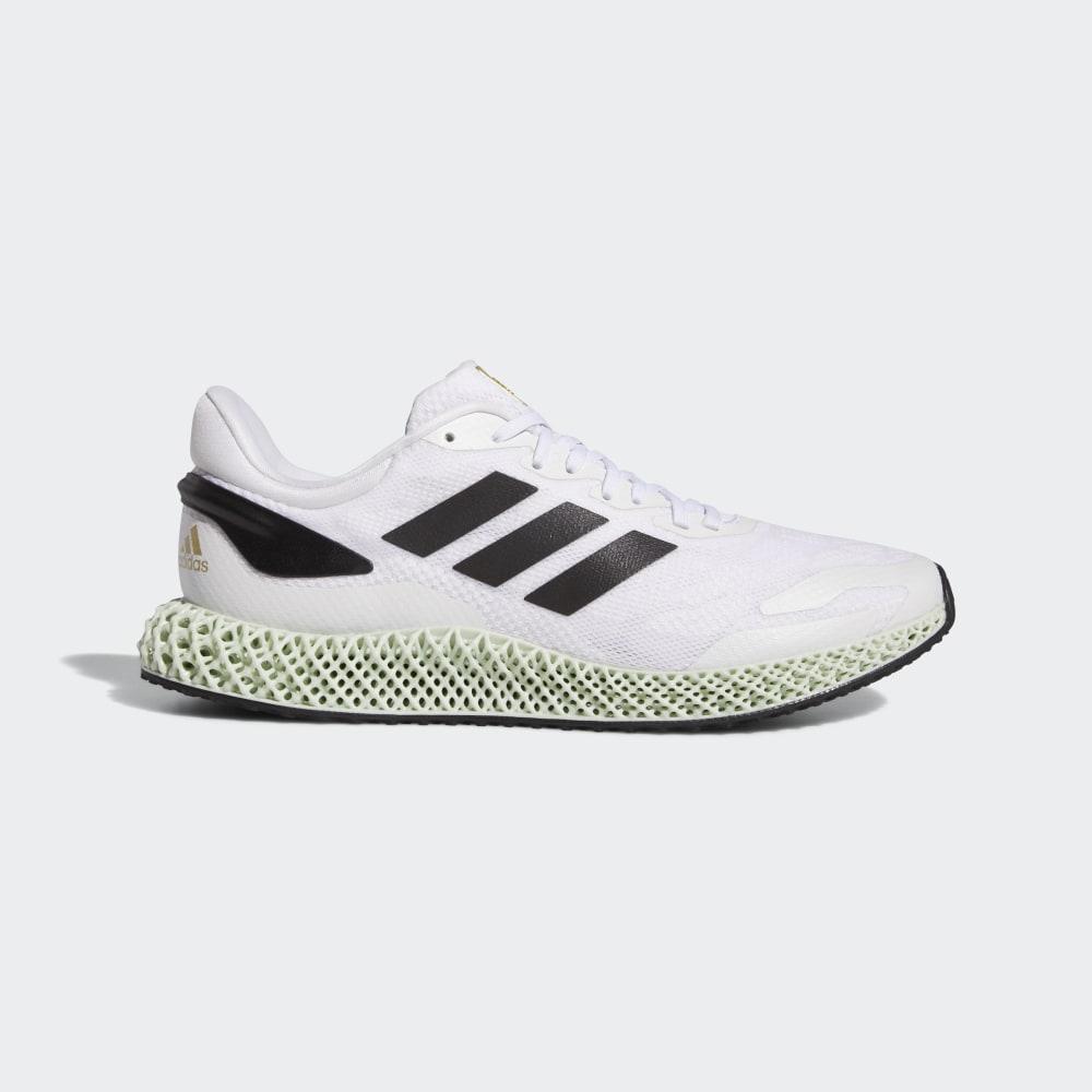 Adidasi Alergare Adidas 4D Run 1.0 Barbati Romania - Albi/Negrii/Aurii Metal EG6264